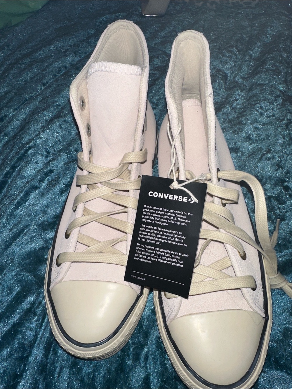 Converse Suede Women's High Top Sneakers in Off-White/Cream